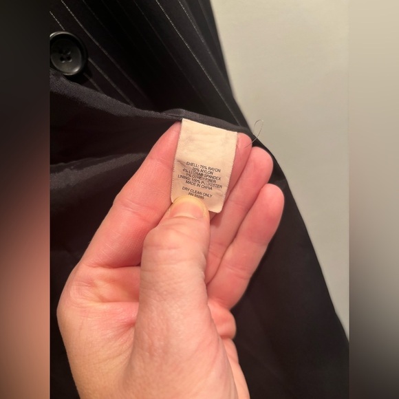 Express Black Pinstripe Jacket office professional business dressy size 10 - Picture 6 of 13